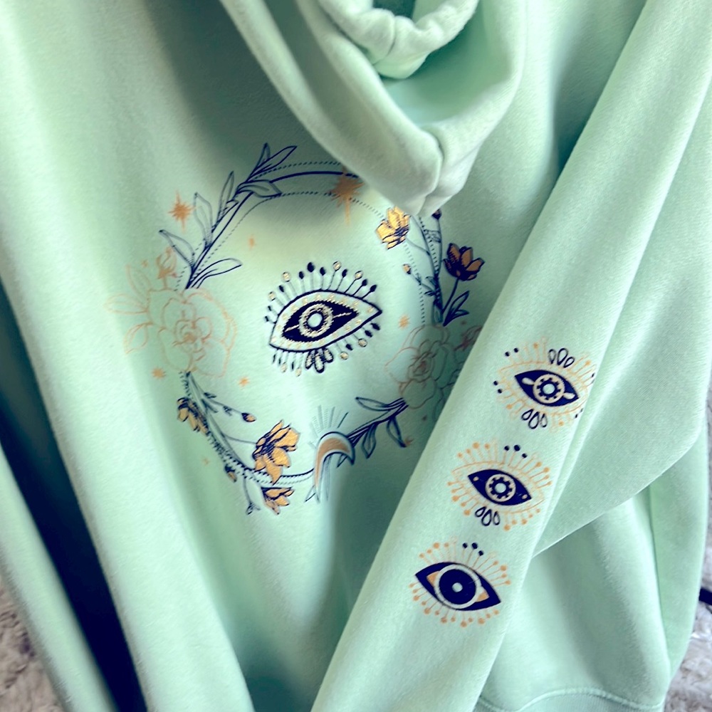 Zip hoodie embroidered
